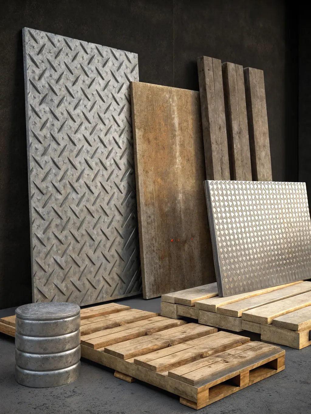 A diverse array of electroplated metal samples showcasing different finishes and coatings available at Al Hasad Steel Works LLC, highlighting customization options.